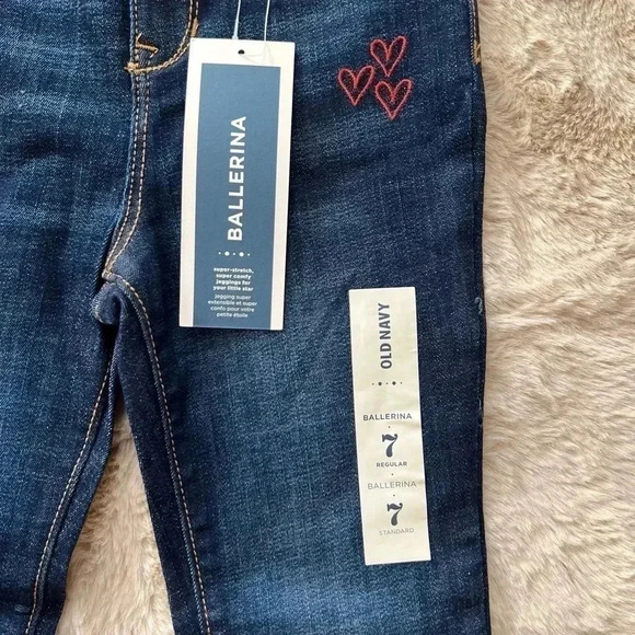 GIRLS OLD NAVY BALLERINA EMBELLISHED JEANS NWT SZ 7 - Picture 8 of 8
